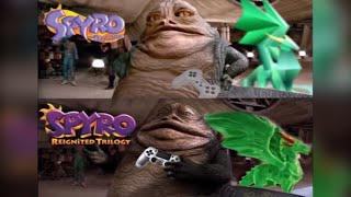 Jabba The Hutt CGI Comparison  Star Wars A New Hope [upl. by Ymmac196]