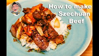 How to Make Szechuan Beef  Hot and Spicy Sichuan Beef Recipe Easy and Quick [upl. by Leacim]