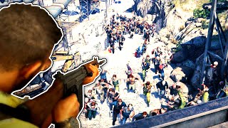 Defending The Fort From A Huge Zombie Invasion in World War Z GOTY Edition [upl. by Boles]