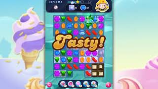 Candy Crush Level 4674 Talkthrough 20 Moves 0 Boosters [upl. by Takken]