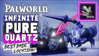 Palworld INFINITE Pure Quartz Farm  Palworld Best Base Location [upl. by Lizzie638]