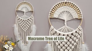 DIY Tutorial l How To Make a Macramé Tree of Life  l Easy Step by Step [upl. by Ellehsar]