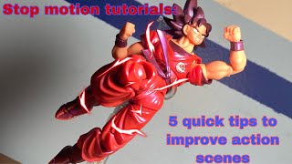 Stop motion Tutorials 5 quick tips to improve action scenes [upl. by Ecirehs]