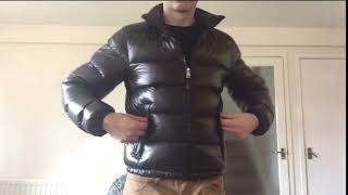 Prada Down Fill Black Ripstop Puffer Jacket  Speed Review [upl. by Kinnon237]