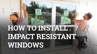 How To Properly Install Impact Resistant Windows In New Construction [upl. by Graaf]