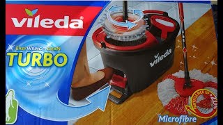 VILEDA TURBO EASY WRING amp CLEAN TURBO  unboxing i test mopa obrotowego [upl. by Llener]