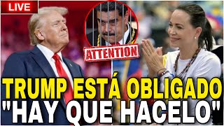 TRUMP ESTÁ OBLIGADO MARIA CORINA quotHACER LO QUE SE TENGA QUE HACERquot SoyFabianDicosta [upl. by Cully]