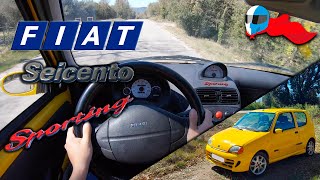 2000 Fiat Seicento Sporting 40kW POV 4K Test Drive Hero 68 ACCELERATION ELASTICITY amp DYNAMIC [upl. by Navi]