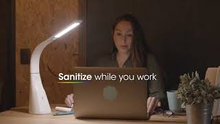 OttLite Purify LED Sanitizing Desk Lamp with Wireless Charging [upl. by Prochoras285]