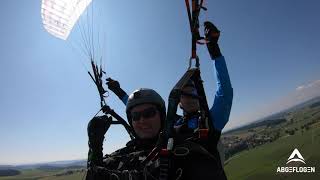 Gleitschirmfliegen mit dem Tandem an der Winde [upl. by Obeded]