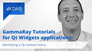 GammaRay Tutorials for Qt Widgets Applications  Identifying a Qt Context Menu with GammaRay [upl. by Orsini629]