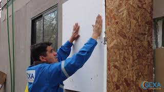 Instalación Sistema EIFS Paso a paso  GEXA Construcción [upl. by Adnirual]