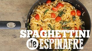 SPAGHETTINI DE ESPINAFRE com TOMATINHOS  Receita 122 TORRADA FRESH [upl. by Cerf727]