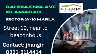 Bahria Enclave Sector A 10 Marla street 19  plot for sale [upl. by Au]