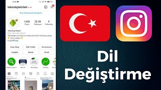 Instagram Türkçe Yapma Dil Değiştirme İngilizceden Türkçeye Çevirme [upl. by Atiragram]