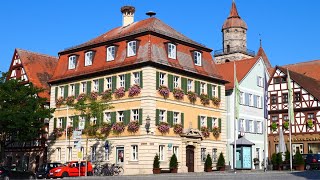 Feuchtwangen Sehenswürdigkeiten der Stadt an der Romantischen Strasse  4k [upl. by Powe]