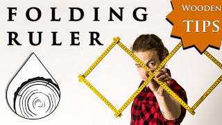 WOODEN TIPS 1  Folding ruler tips and tricks [upl. by Clem]