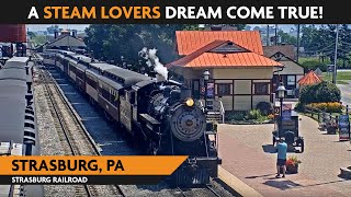 Strasburg Pennsylvania USA  Virtual Railfan LIVE [upl. by Eldwun877]