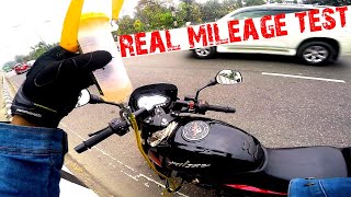 pulsar UG5 Mileage test in city shocking result in last ride  pulsar twin disc 150 Mileage Test [upl. by Yanehs]