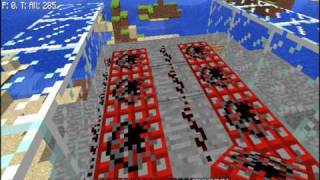 Minecraft Cannon test 4 part 2  Longrange cannon [upl. by Urien520]