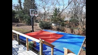 DIY Sport Court Basketball on Gravel Base [upl. by Carny625]