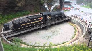 Train Turntable Frostburg MD [upl. by Aiuoqes373]