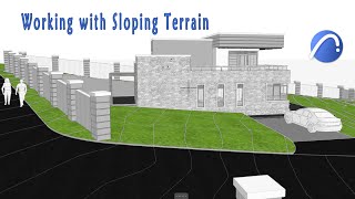 How to create roads merge structures on terrain in archicad [upl. by Penelopa]