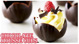 Anna Makes Fancy Chocolate Mousse Cups [upl. by Demetra]