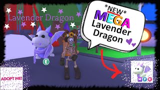 NEW MEGA Lavender Dragon Adopt Me Roblox ♥ [upl. by Aenad353]