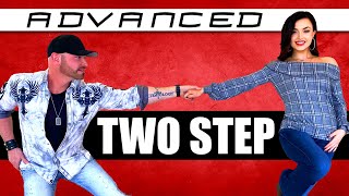 ADVANCED COUNTRY 2 STEP DANCE MOVES  Texas Two Step Dance Lesson [upl. by Rialc621]