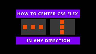 CSS Flex how to center items vertically and horizontally [upl. by Rollecnahc970]