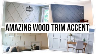 100 Wood Trim Modern Accent Wall Ideas for Home [upl. by Danzig713]