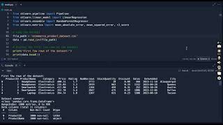 Sales prediction model ecommerce dataset [upl. by Nireil]