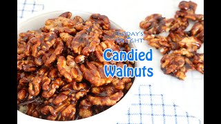 How to Make Candied Walnuts with Brown Sugar  Todays Delight [upl. by Edlin640]