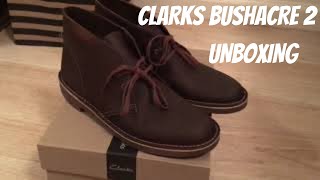 Clarks Bushacre 2 Desert Boot beeswax Unboxing and on feet [upl. by Colvin]