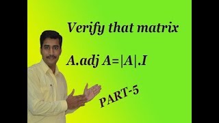 Verify that Aadj A  AI simple and good examplePART5 [upl. by Brenan]