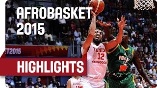 Tunisia v Mali  Game Highlights  Quarter Final  AfroBasket 2015 [upl. by Rez]