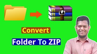 How To Convert Folder To ZIP File  How To Create ZIP File [upl. by Chan]