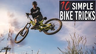 HOW TO 10 SIMPLE BIKE TRICKS für BEGINNER und FORTGESCHRITTENE MTBBMX [upl. by Neomah86]