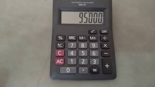 How to calculate percentage on calculator using percentage button [upl. by Noah]