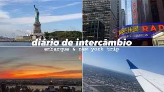 •diário de intercâmbio  embarque e viagem para Nova York🇺🇸🇧🇷• [upl. by Nuawaj]