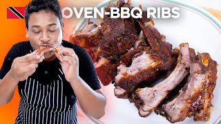 Guava Pineapple Oven BBQ Pork Ribs Recipe by Chef Shaun 🇹🇹 Foodie Nation [upl. by Brendis789]