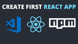 First React app using createreactapp  VS code  npx  npm [upl. by Aerdnaid364]