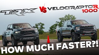 1000 HP Raptor R vs RAM TRX  VelociRaptoR 1000 by Hennessey [upl. by Alodi880]