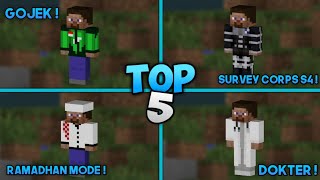 TOP 5 TEMPLATE SKIN MINECRAFT  Survey Corps S4 Gojek Felden Soldier DLL [upl. by Edme]