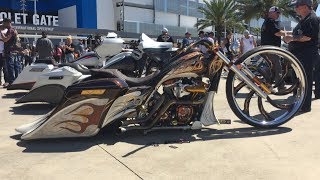 Daytona Beach Bike Week 2018 Bagger Competition  Motorcycle Show biketoberfest [upl. by Portugal]