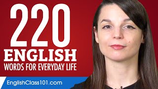 220 English Words for Everyday Life  Basic Vocabulary 11 [upl. by Waine]