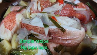 Cooking Lapu Lapu Simple Recipe in Claypot [upl. by Dnanidref]