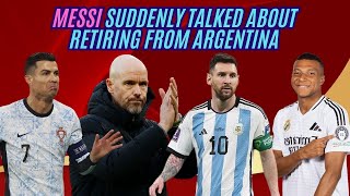 Messi suddenly talked about retiring from Argentina [upl. by Aldercy]