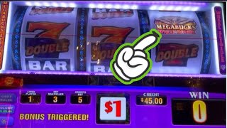 MEGABUCKS Wheel Bonus DOUBLE GOLD Cosmopolitan Las Vegas [upl. by Rucker]